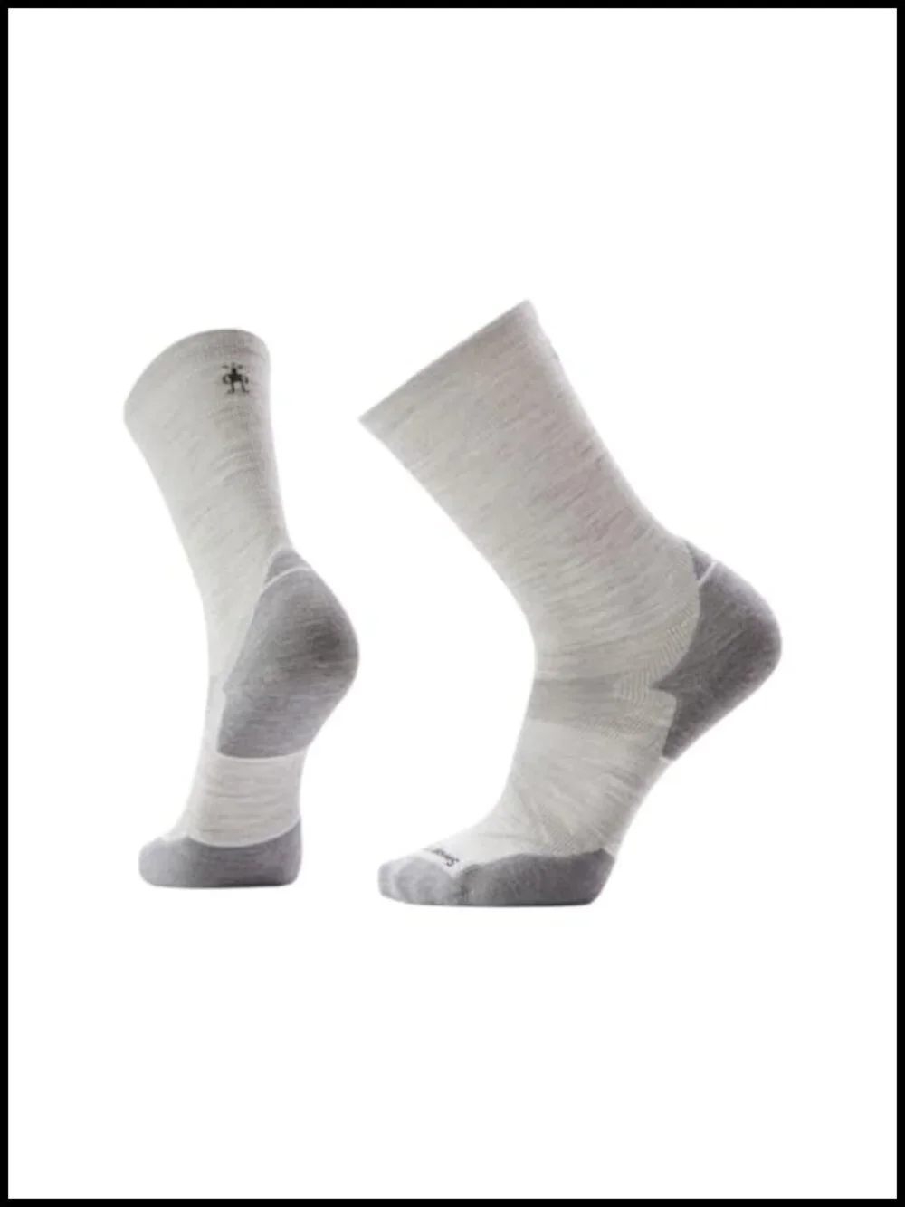 Men's Merino Wool Running Socks Crew Height Targeted Cushion